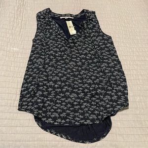 NWT Loft Navy Floral Tank S Petite